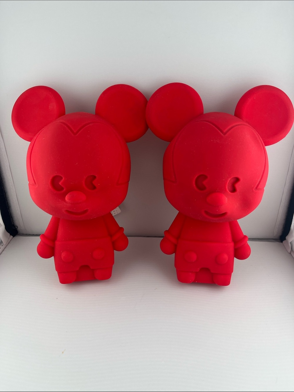 Disney Red Mickey-Style Silicone Pencil Case Set of 2